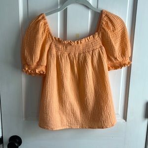 Jcrew puff sleeve top